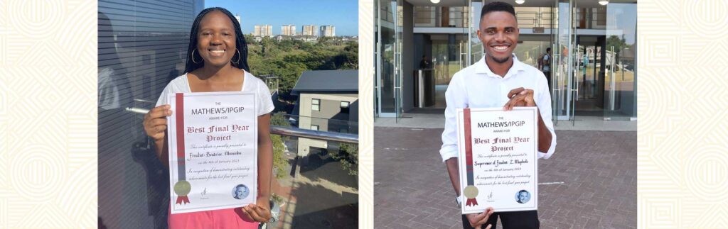 Chemical Engineering graduate a finalist in IPGIP intervarsity competition