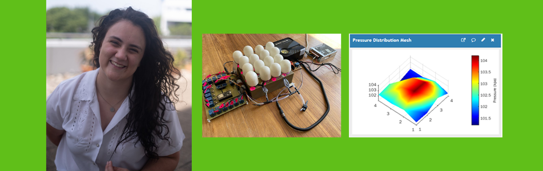 Ms Du Plessis completed her BEng final year project in the Electrical and Electronic (E&E) Engineering Department Ms Du Plessis completed her BEng final year project in the Electrical and Electronic (E&E) Engineering Department