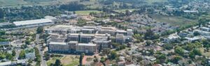 Aerial photo of the Faculty of Engineering, Stellenbosch University.