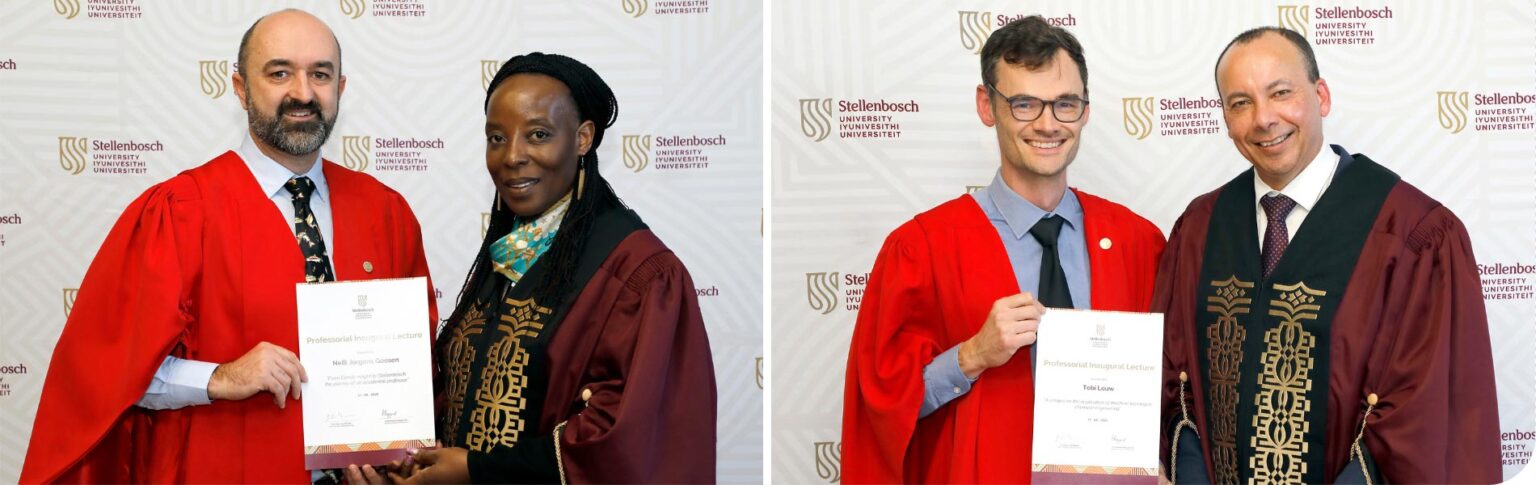 Inaugural Lectures: Profs Louw and Goosen share their journeys