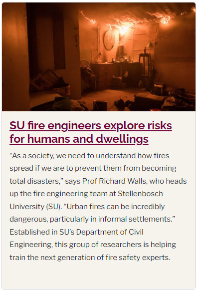 SU's fire engineers