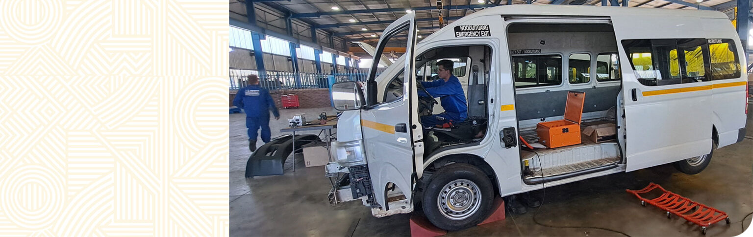 SU & partners retrofit first minibus taxi in SA to run on electricity